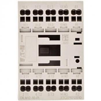 Contactor Eaton DILM12-10, 3 polos, 1 NA, 12 A, bobina 230/240 V AC, potencia de 5.5 kW