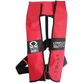 Lalizas Omega Chaleco Salvavidas, Unisex Adulto, Rojo, Automático