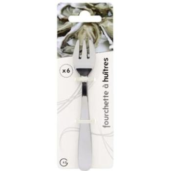Tenedor para ostras de acero inoxidable - Chevalier Diffusion - x6 - Apto para lavavajillas - Ergonómico
