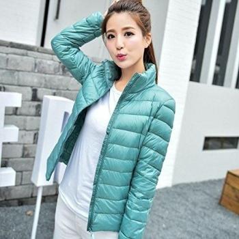 WJP mujeres ultra ligero de la chaqueta poco voluminoso abajo Outwear amortiguar por la chaqueta W-2738