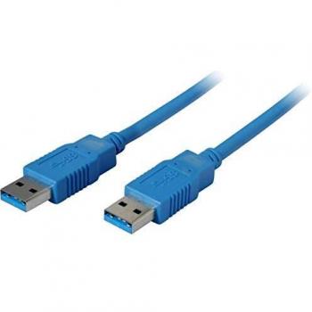Cable USB 3.0 A/A de 5 m, color azul