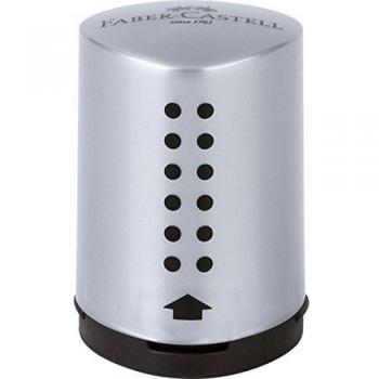 Temperamatite Grip 2001 Mini Plata con depósito Faber-Castell