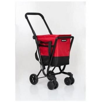 Carro de compra Easy Go Negro-Cereza