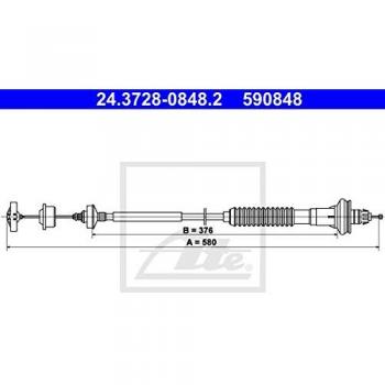 Cable de embrague ATE 24.3728-0848.2