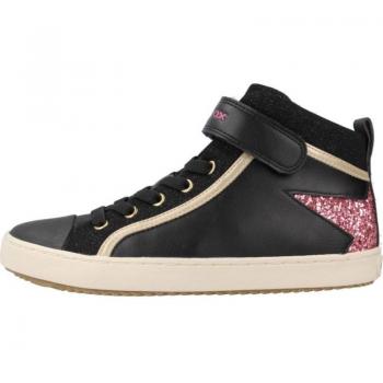 Geox Niña Zapatillas Botas Kalispera Negro, Deportivas de Niña GEOX J KALISPERA G NEGRO