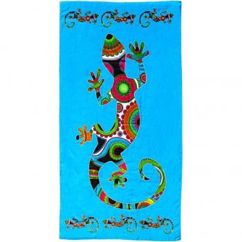 TOALLA DE PLAYA ESTAMPADA SALAMANDRA 90X170CM - Ideal para disfrutar del sol y la arena con estilo
