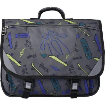 Mochila Escolar Totto Tijeras Gris