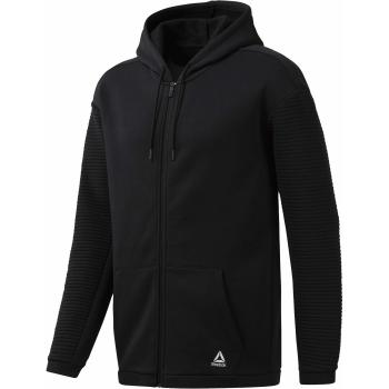 Reebok Wor Fleece FZ Hood Sudadera, Hombre, Negro, M