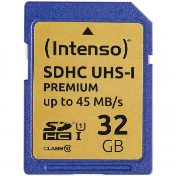 Intenso 3421480 Tarjeta de memoria SD UHS-I 32 GB grado 10, Negro