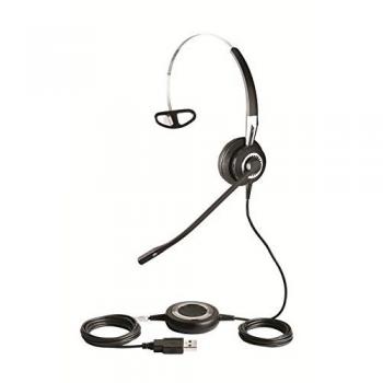 Jabra BIZ 2400 USB Mono Monoaural gancho de oreja, Diadema, Banda para cuello Negro auricular con micrófono - Auriculares con micrófono