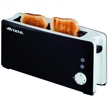Ariete 127/1 127 Tostador TOSTÌ Negro, 1000 W, Acero Inoxidable, 2 Ranuras