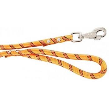 Correa de Nylon para Perro 13mm 3m Naranja Multi-Posiciones Confortable