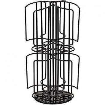 Carousel-/Carrusel de T de Disc Soporte, 2niveles por eso también válido para 6Variedades para 48t de discos 2bahías también para mayor T de Dics nutztbar Soporte para cápsulas de café Negro