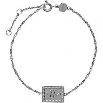 Cluse Force Tropicale Silver Twisted Chain Tag Bracelet