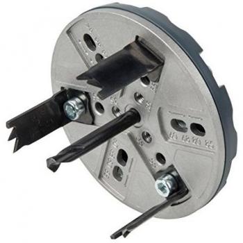 wolfcraft sierra de corona ajustable, focos de luz, 5986000, para la preparación de,nstalaciones de focos de luz empotrados