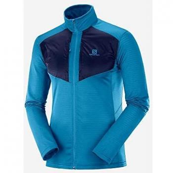 SALOMON Grid FZ Chaqueta, Hombre, fjord Blue/Night Sky, m
