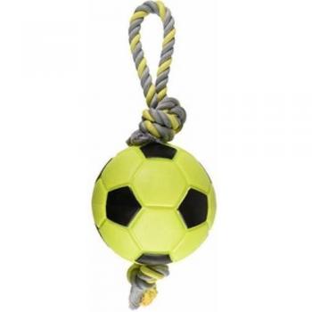 Pelota Verde con Cuerda Flamingo para Perros