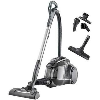 AEG LX9-3-ÖKO Aspiradora de Trineo Sin Bolsa de Potencia, Gran Filtración, Fácil Vaciado, Radio de acción de 12m, 72dB de Ruido, Cepillo Suelos Duros, 650W ,Depósito de 1.6L,Negro / Verde