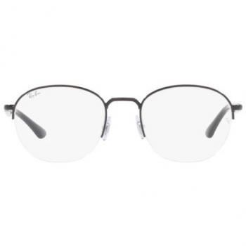 Ray-Ban RX6487 2509 Men's Eyeglasses Black Size 52 (Frame Only) - Blue Light Block Available