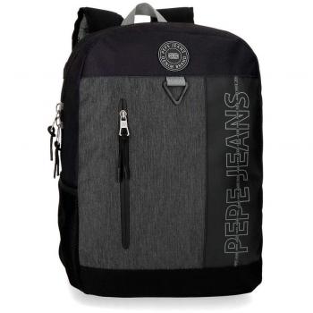 Pepe Jeans Ason Mochila Negro 30x42x15 cms Poliéster 18.9L