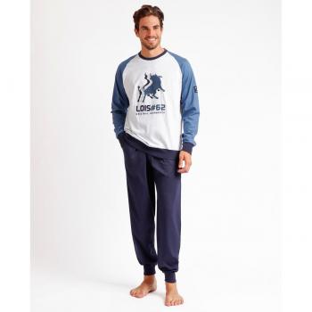 Pijama Manga Larga Ranglan Frame para Hombre