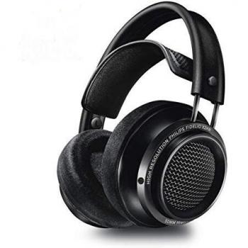 Philips Fidelio X2HR High Resolution Headphones with Velvet Cushions – Black
