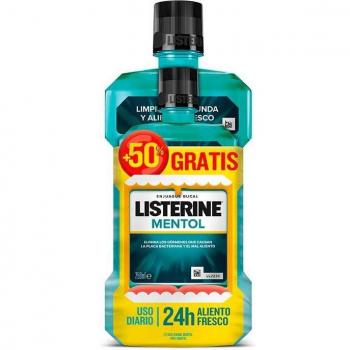 Listerine Enjuague Bucal Mentol Pack 500ml + 250ml