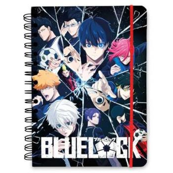 Cuaderno A5 Tapa Dura Punteado Blue Lock 180 Páginas
