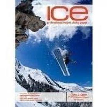 ICE 50 Hojas Tarjeta Fotográfica Precortada 210 GSM, Sola Cara Brillante Papel Fotográfico