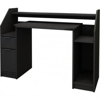 Escritorio ML Design con Cajón Negro 123x90 cm MDF