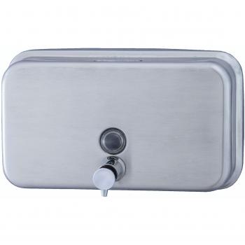 Jofel ALL1003 Dosificador de Jabón Horizontal Rellenable, Inox Satinado, 1 L