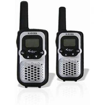 HAEGER Xplorer FX-31 - Walkie Talkie Alcance hasta 3 Km en campo abierto, 8 canales, comunica con todos los receptores-transmisores PMR 446