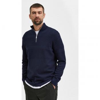 Jersey de hombre cuello alto y cremallera Selected