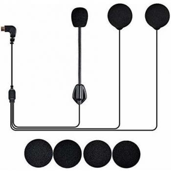 Intercomunicador Casco Moto Auriculares Bluetooth, Traje para FODSPORTS FX6 Motocicleta Interfono