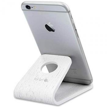 Soporte Universal para Smartphone y Tablet de Madera de Roble Blanco KALIBRI KAL 3456102