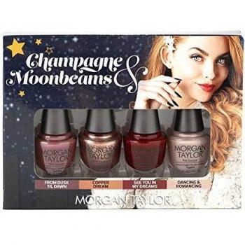 Morgan Taylor Nail Lacquer - Champagne & Moonbeams Winter 2019 Collection - Classic Mini 4 pack - 5ml / 0.17oz Each
