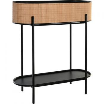 Macetero bambú metal 60x23,5x69 natural