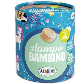 Sello de Madera Aladine Pequeños Unicornios - Set de 8 Piezas + Tinta