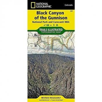 Black Canyon of the Gunnison National Park Folded Map (Curecanti National Recreation Area) - National Geographic Trails Illustrated #245