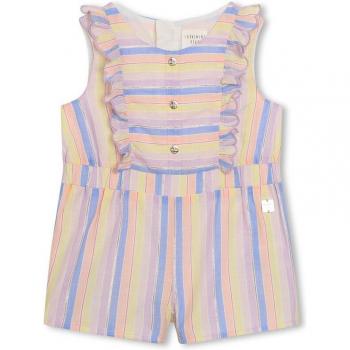 Carrement Beau - Mono de bebé niña de rayas multicolor sin mangas