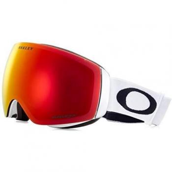 Oakley Flight Deck M Ski Goggles (Prizm Torch Iridium) - White/Red, Unisex, Size: ONE SIZE