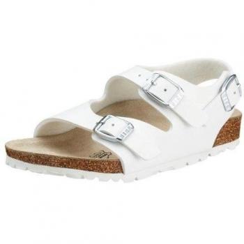 Birkenstock Roma 33733 - Sandalias para niños, color blanco, talla 30