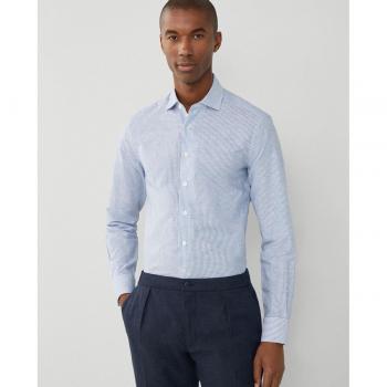 Camisa Hackett London slim fit con estampado de rayas azul