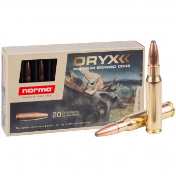 Norma Oryx .308 Winchester Rifle Ammunition, 180 Grain, Brass Cased, 20 Rounds