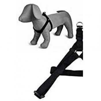 Papillon Arnés Ajustable Nylon para Perros 15mmx35-60cm - Negro