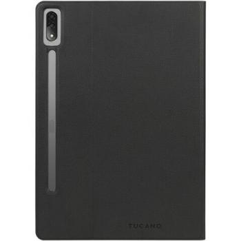 Funda Tucano TRE para Lenovo Tab P12 12.7 - Negra, tipo libro, protección óptima