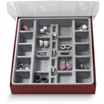 Domopak® pequeño compartimento organizador de almacenamiento de joyas vitrina caja ? perfecto para guardar pendientes, anillos, gemelos & Muchos más pequeños accesorios