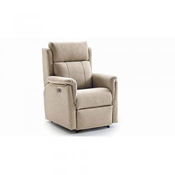 Sillón Relax con Ruedas y Elevador Levanta Personas Muriel Crema