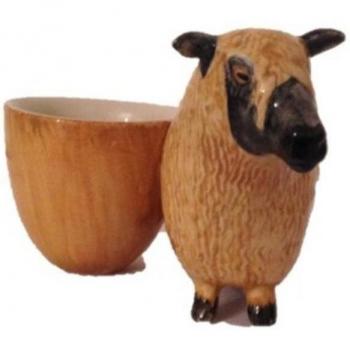 Quail Ceramics - huevera de oveja Wensleydale