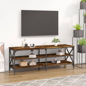 Mueble para TV Smoke Oak 140x40x50 cm Madera multicapa roble ahumado vidaXL